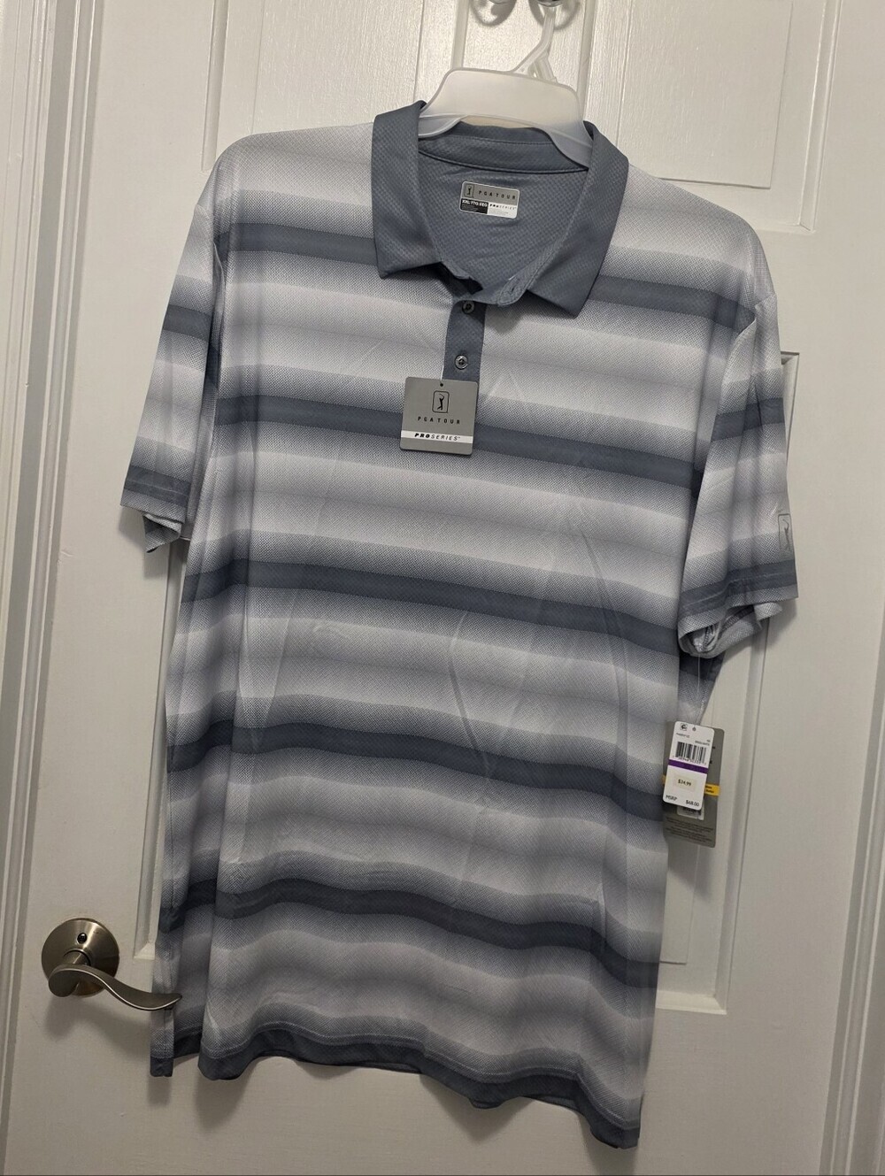 NWT PGA Tour Golf Polo Shirt Mens XXL Athletic Fit Pro Series Ret. $68